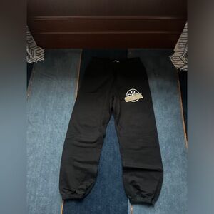 Off-White Black Joggers with Logo Accent